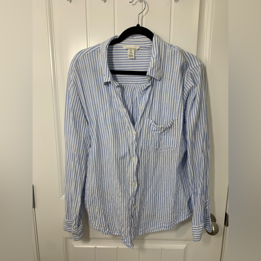 Blue Striped linen shirt